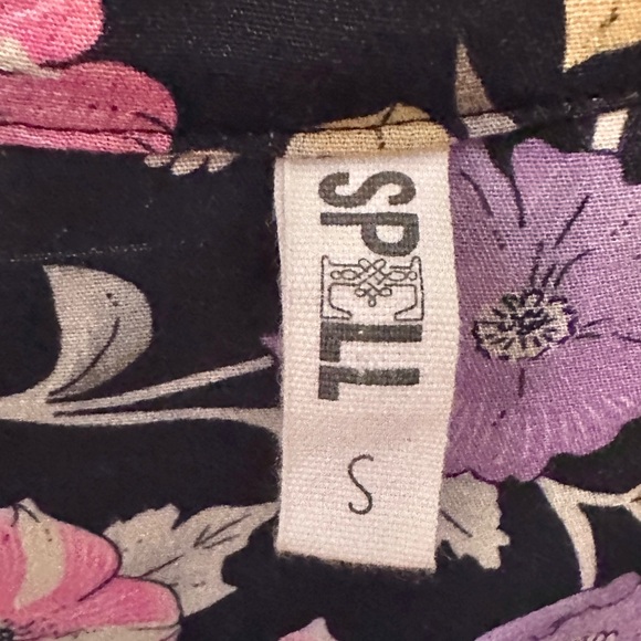 Spell & the Gypsy Collective Sayulita Short Sleeve Frill Mini Dress Small EUC - Picture 7 of 9